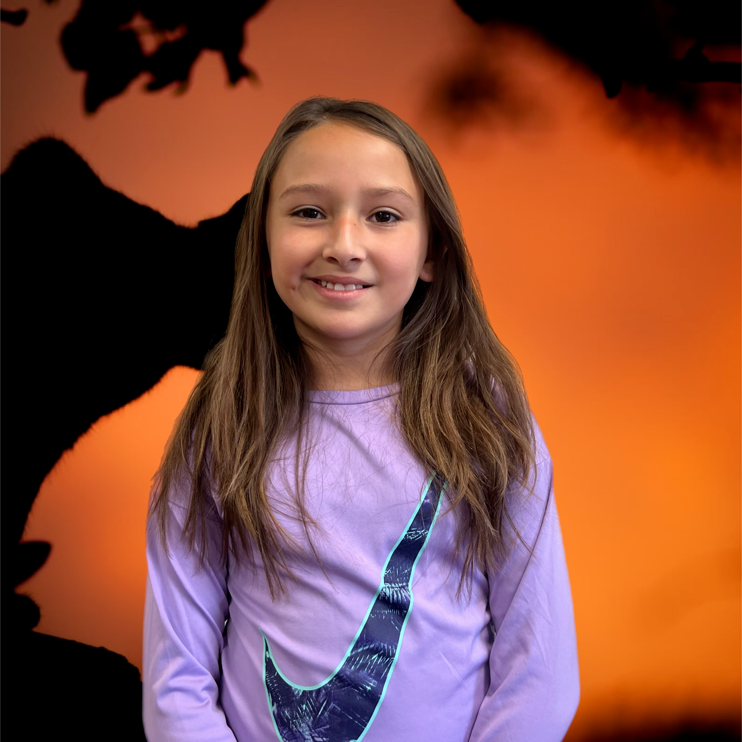 girl with halloween background