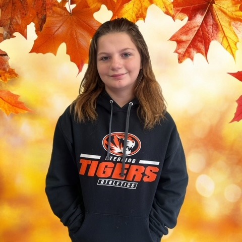 Girl with fall background