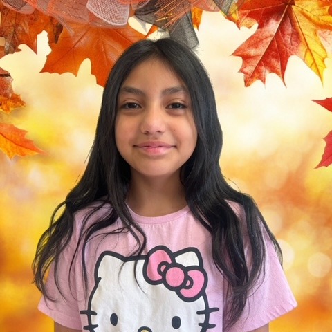 Girl with fall background