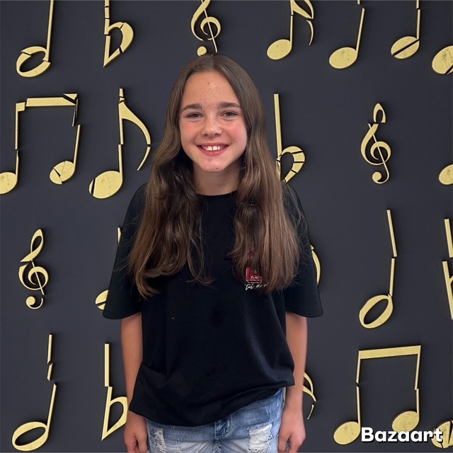 girl with music background