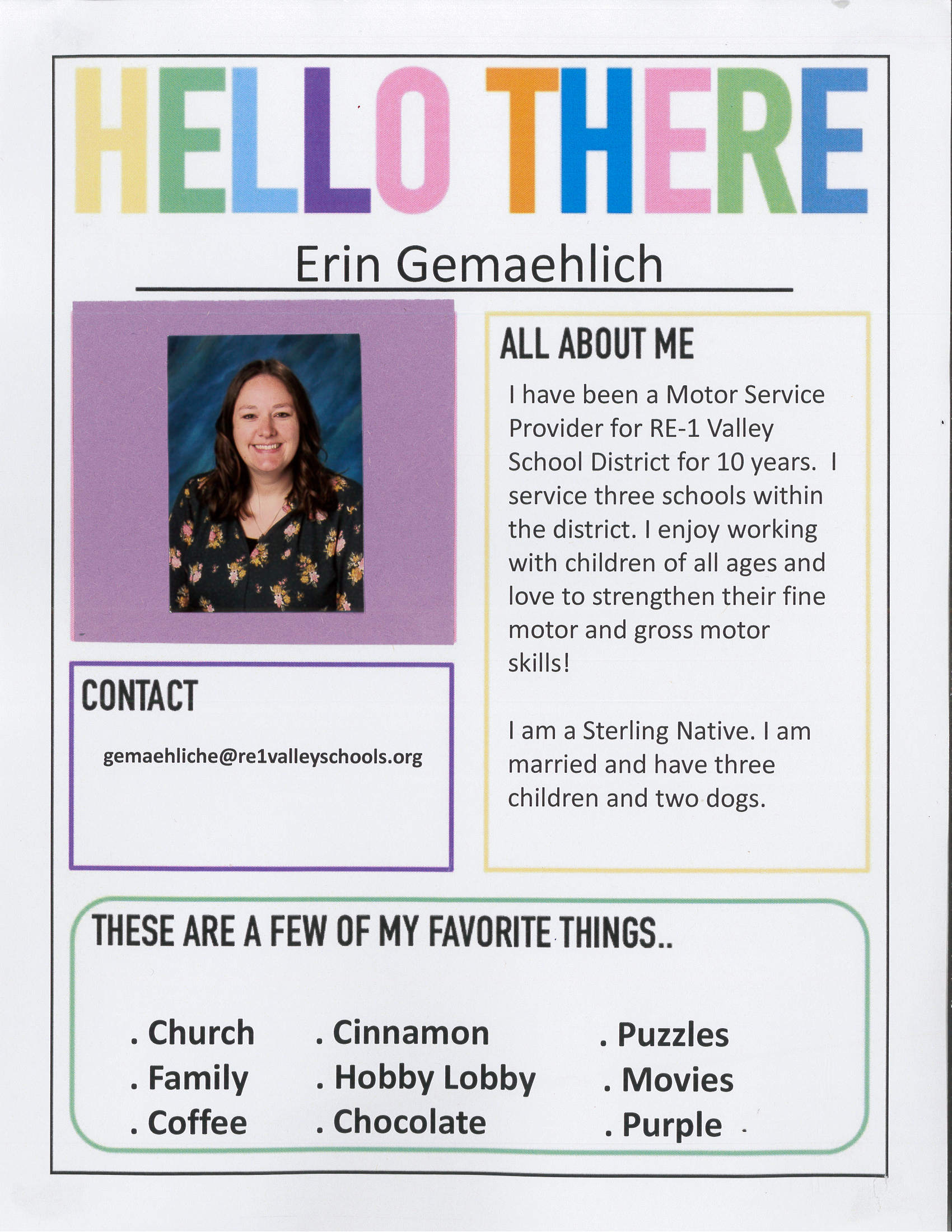 Erin - Meet the Teacher