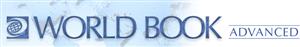 The logo for World Book Advanced, featuring the text 'WORLD BOOK' in blue with 'ADVANCED' in a lighter shade, accompanied by a stylized globe icon.