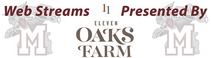 A promotional banner for web streams featuring the text 'Web Streams Presented By Eleven Oaks Farm' with logos on either side.
