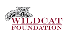 A logo featuring a wildcat illustration alongside the text 'WILDCAT FOUNDATION' in bold red letters.