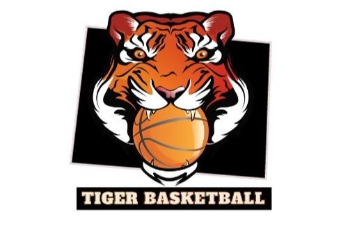 tiger with basketball in mouth