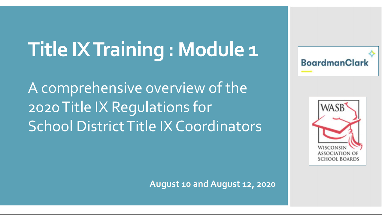 Title IX Training Slideshow