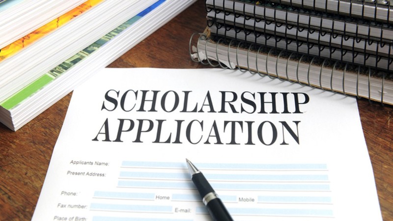 Scholarship Application stock photo