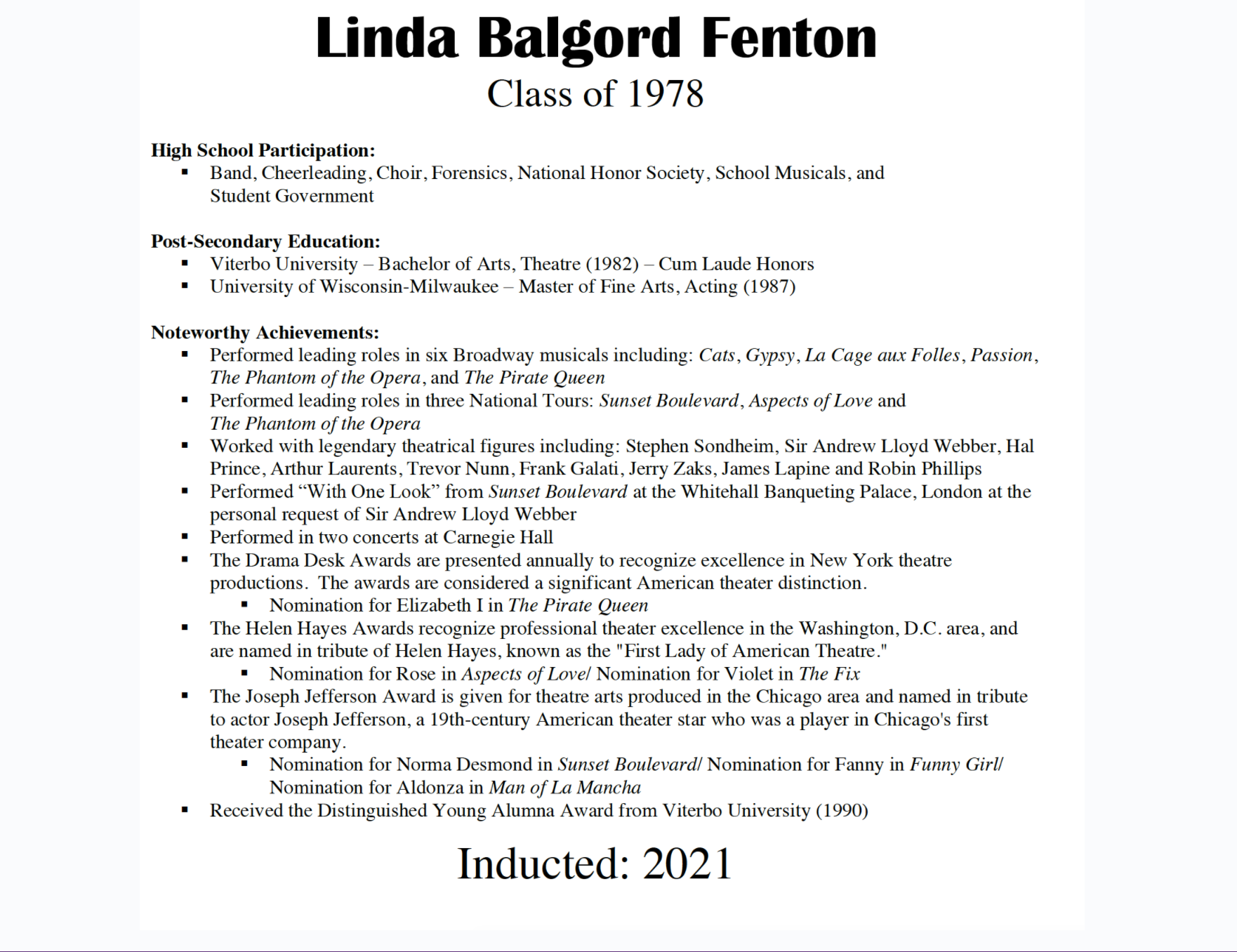Linda Balgord Fenton