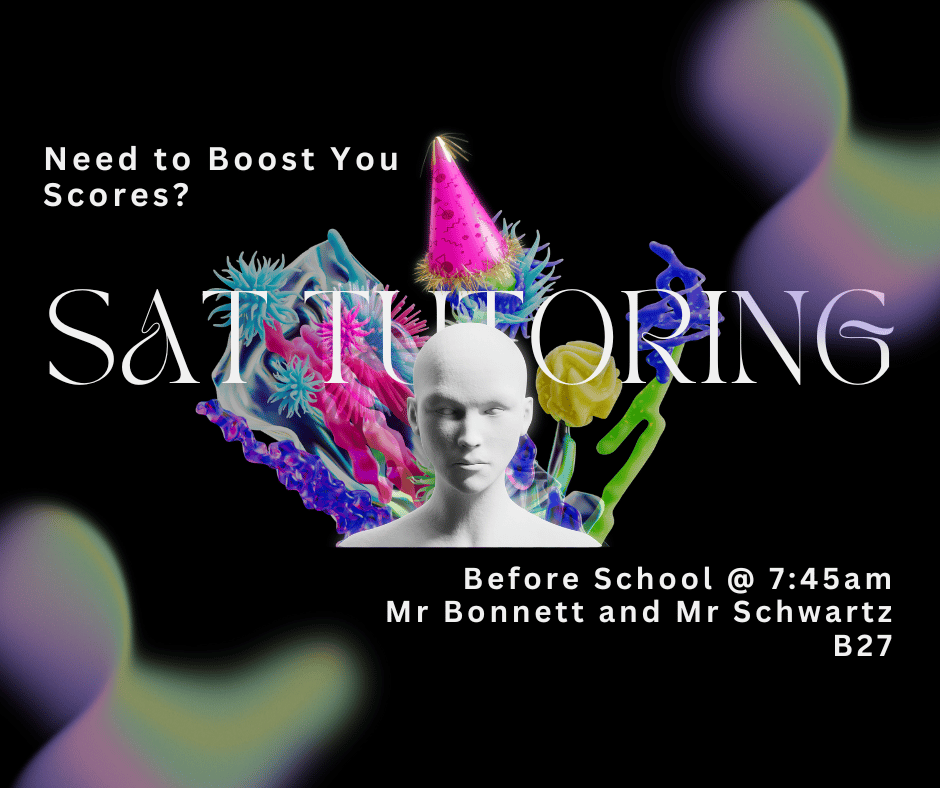 Ad for SAT TUTORING before school