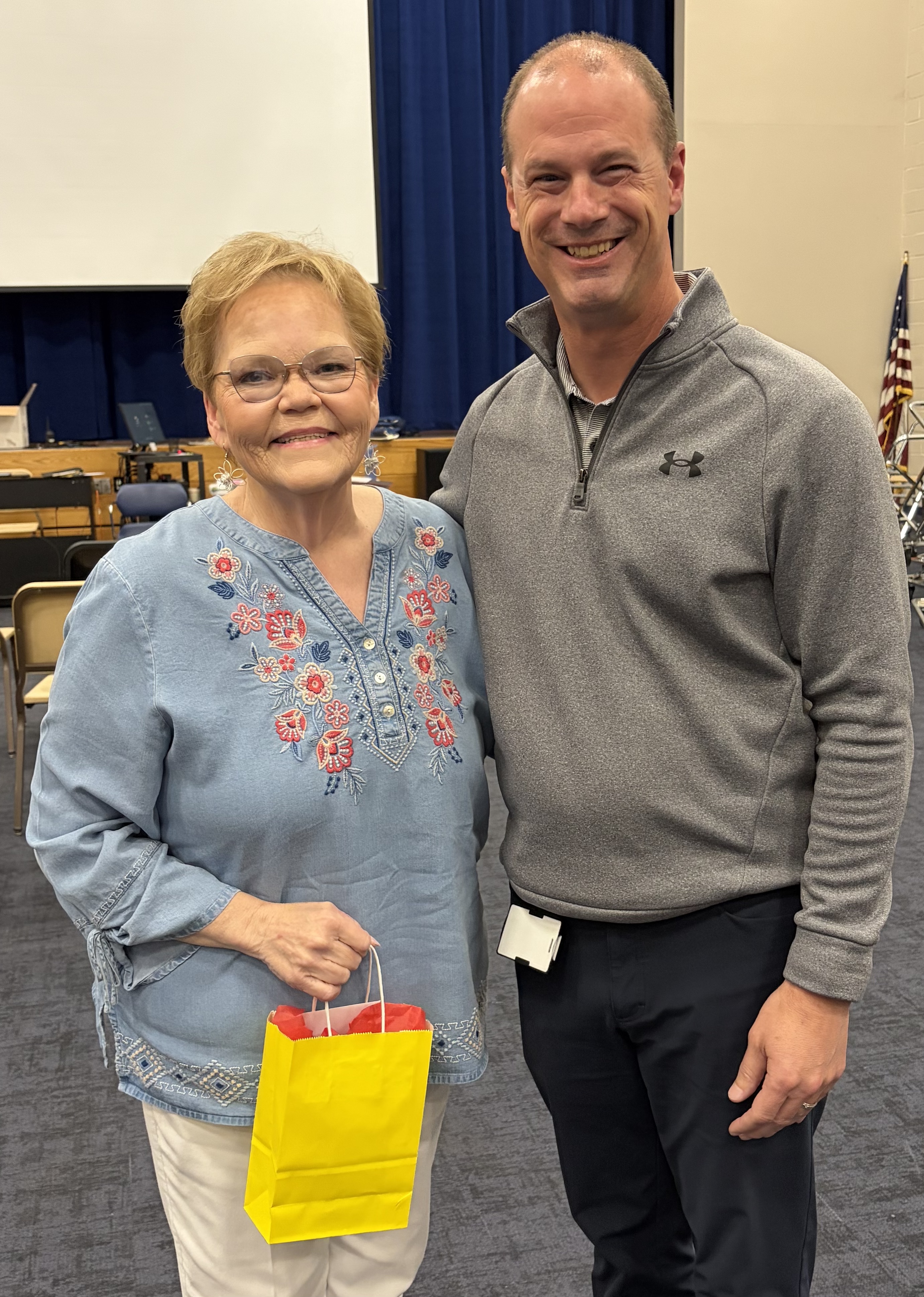 Ms. Cahill with Mr. Molley
