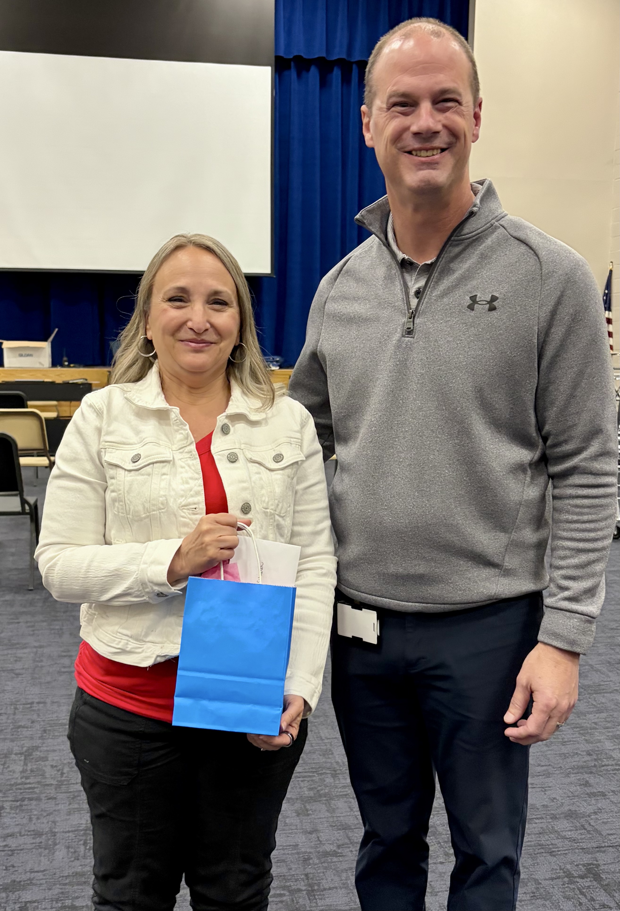 Ms. Schierer with Mr. Molley
