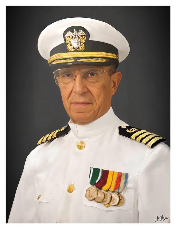 Man, White naval uniform
