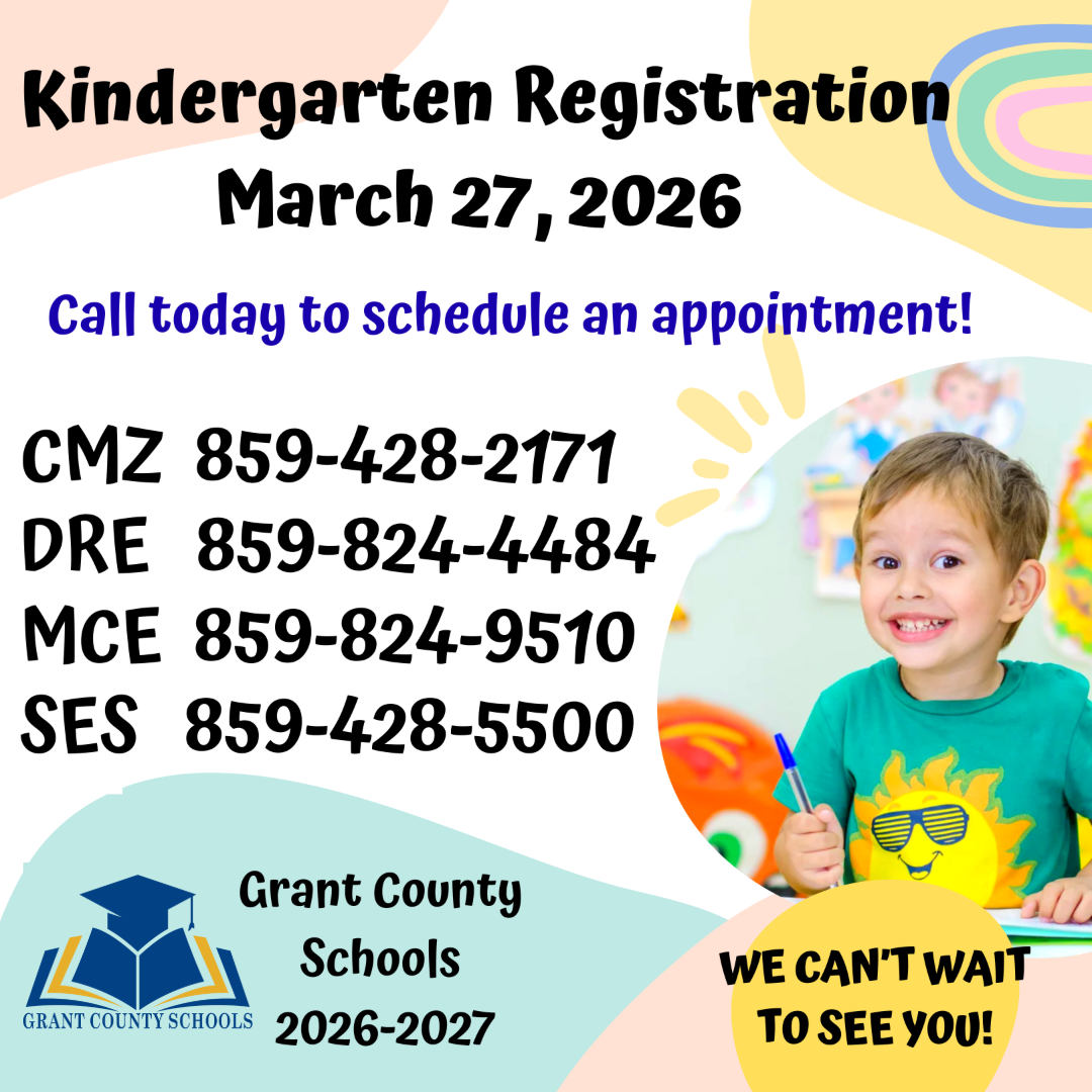 Kindergarten Registration colors, little boy