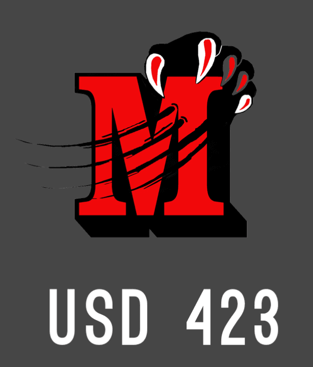 USD 423 logo displayed prominently on a black background.