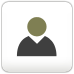 User profile icon representing a generic person in a simple, minimalist style with a circular head and shoulder outline.