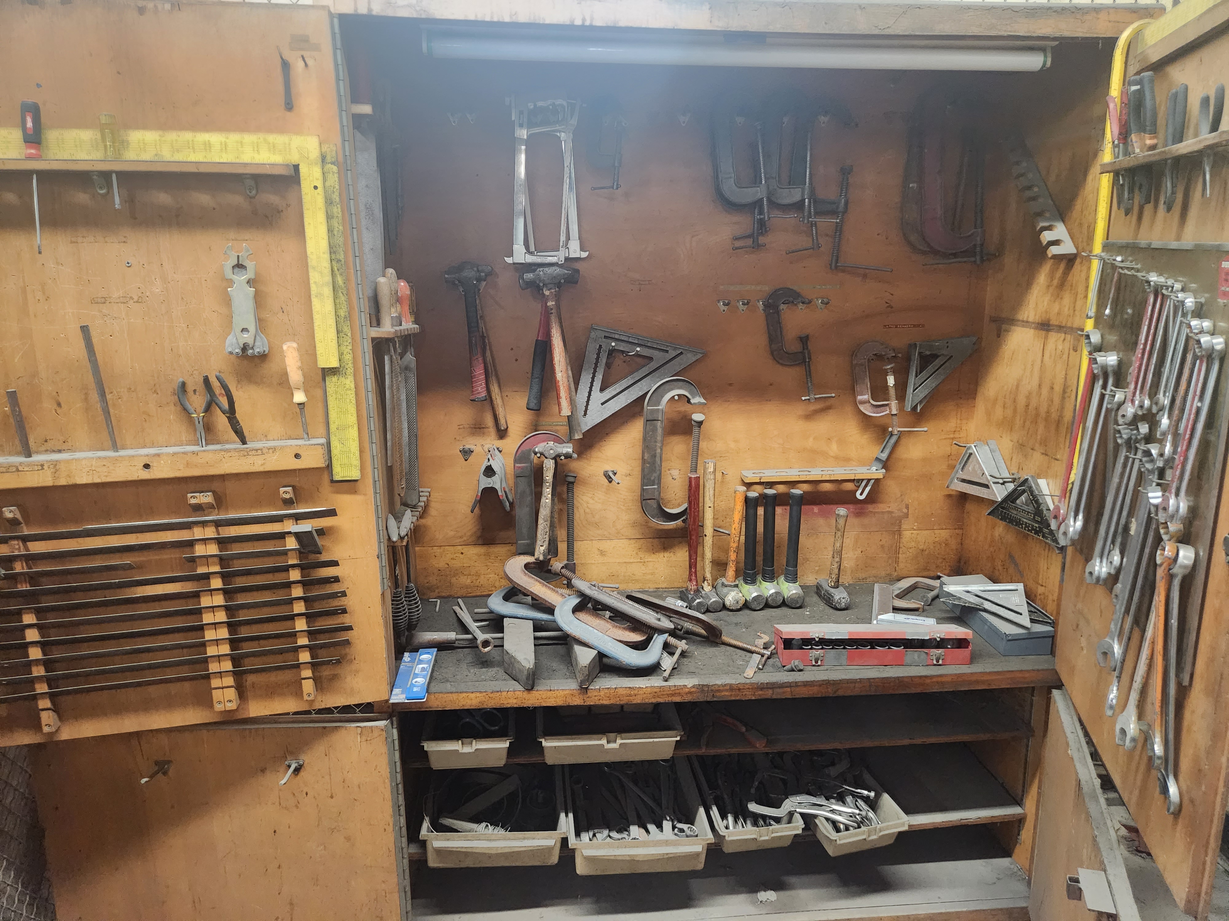 metal shop hand tools