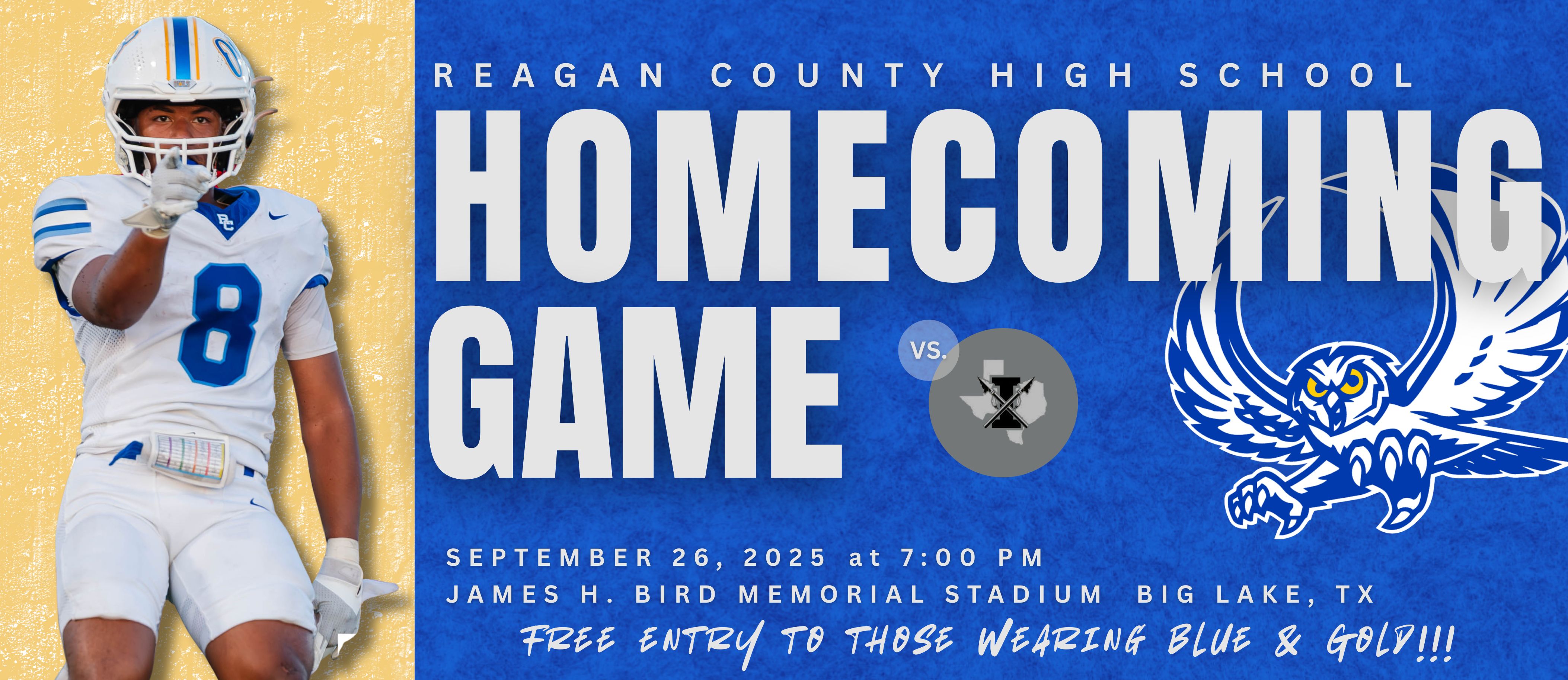 homecoming game sept 26 @ 7:00