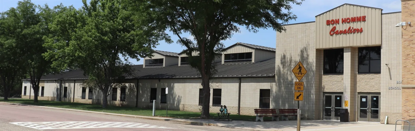 Outside of the Middle School building