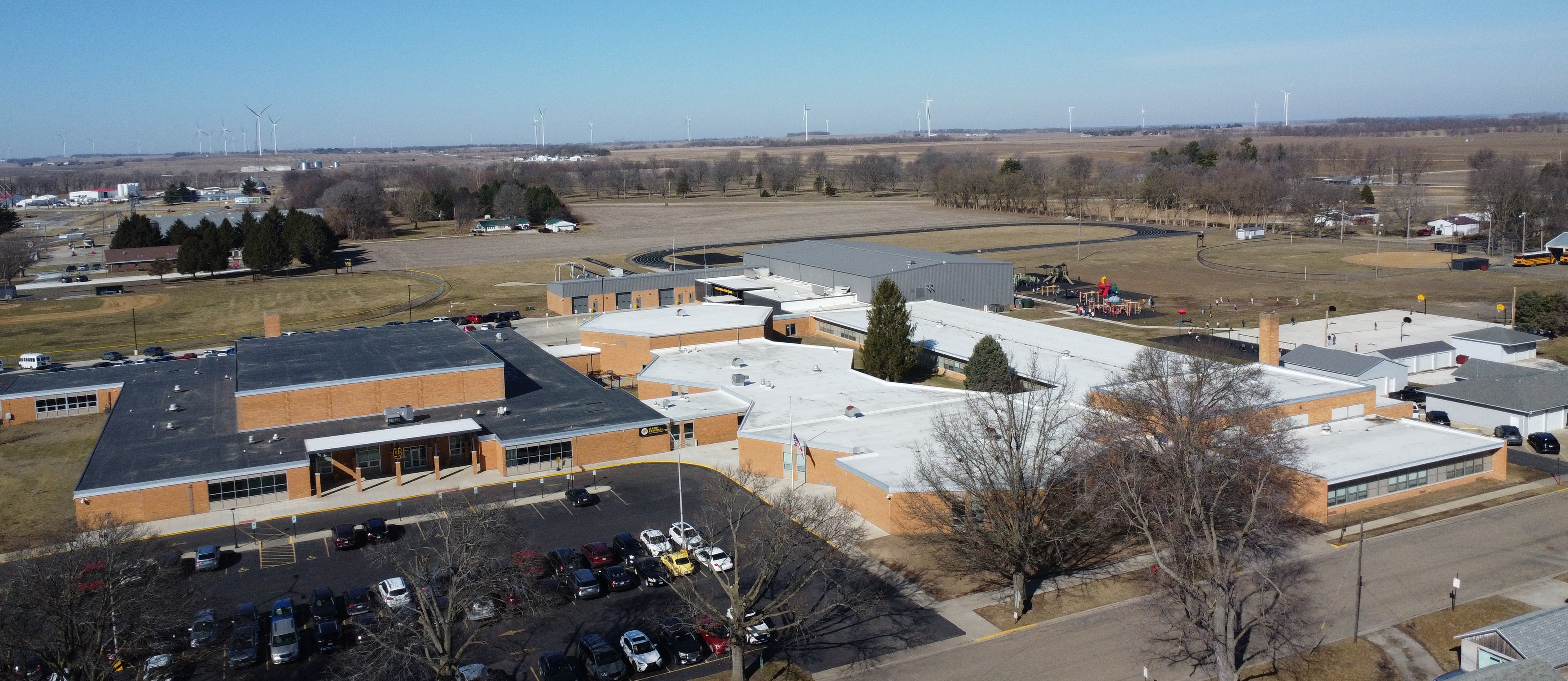 aerial view of campus