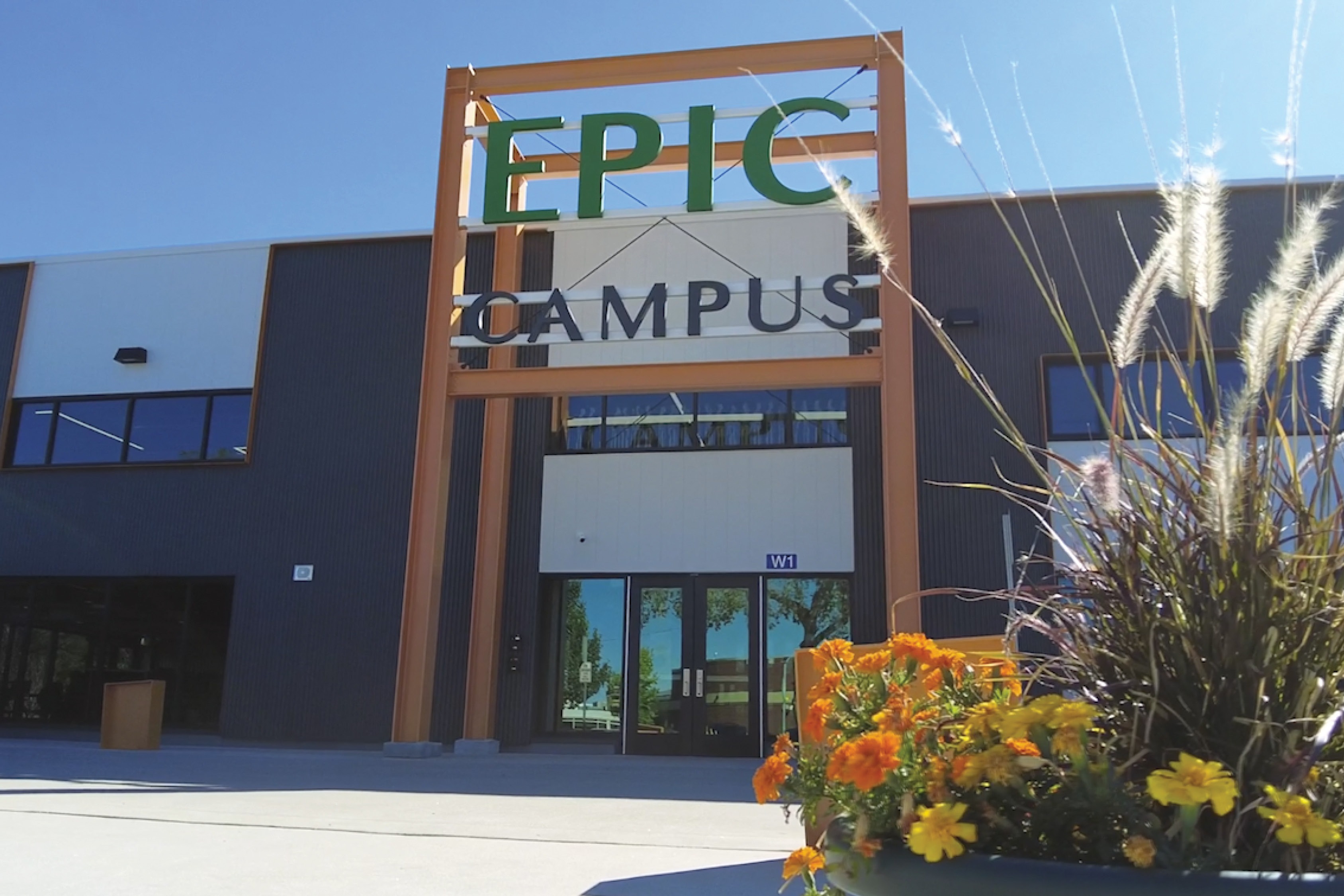 front entrance of EPIC Campus