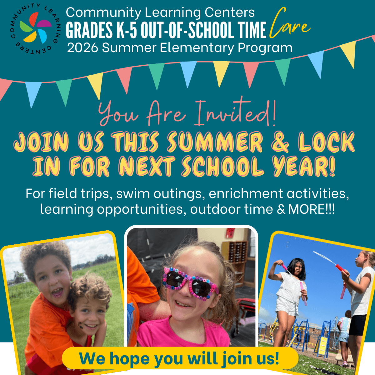 Join us this summer and lock in for next school year