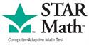 The image features a green star logo alongside the text 'STAR Math' and the phrase 'Computer-Adaptive Math Test' below it.
