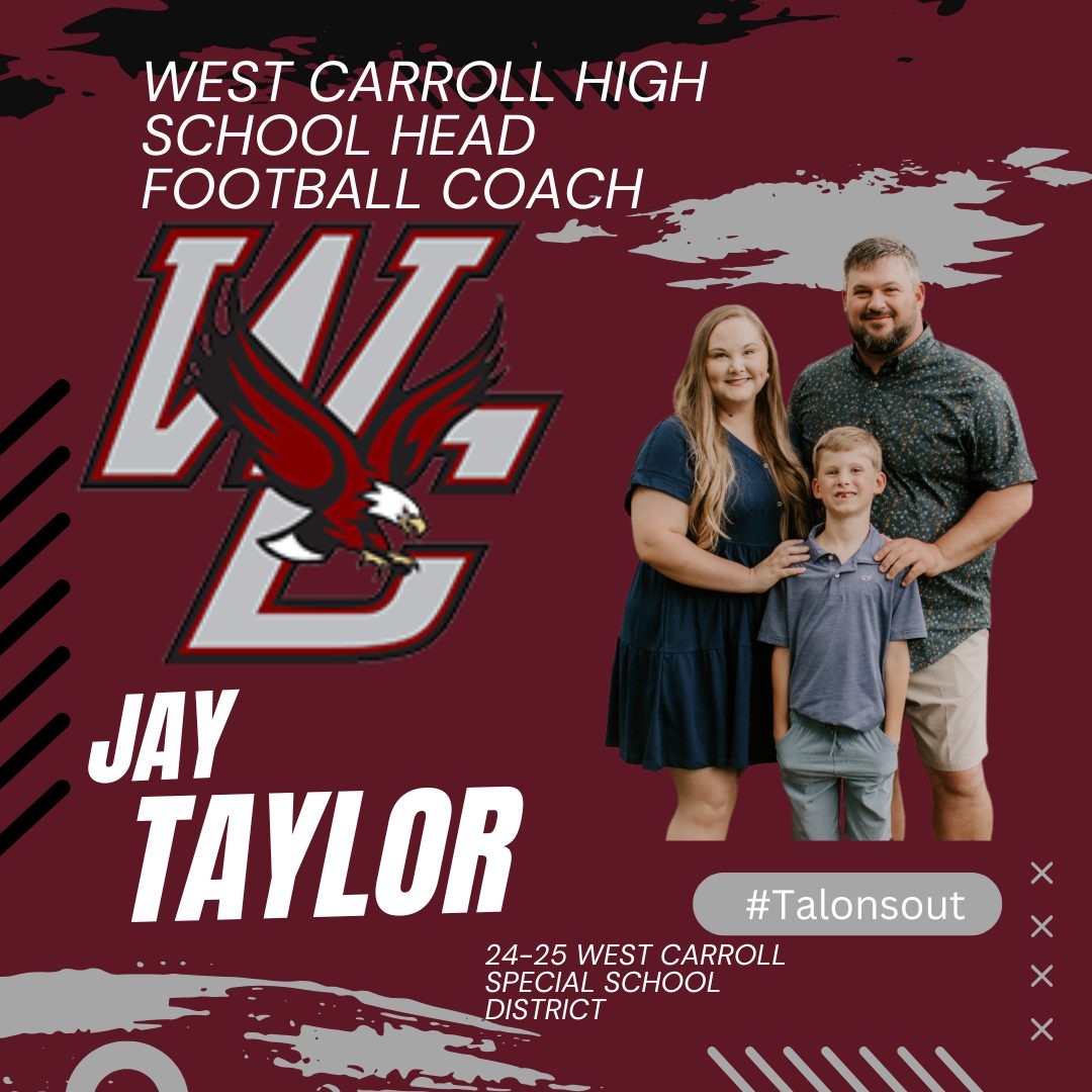 maroon photo with jay taylor and family as head football coach