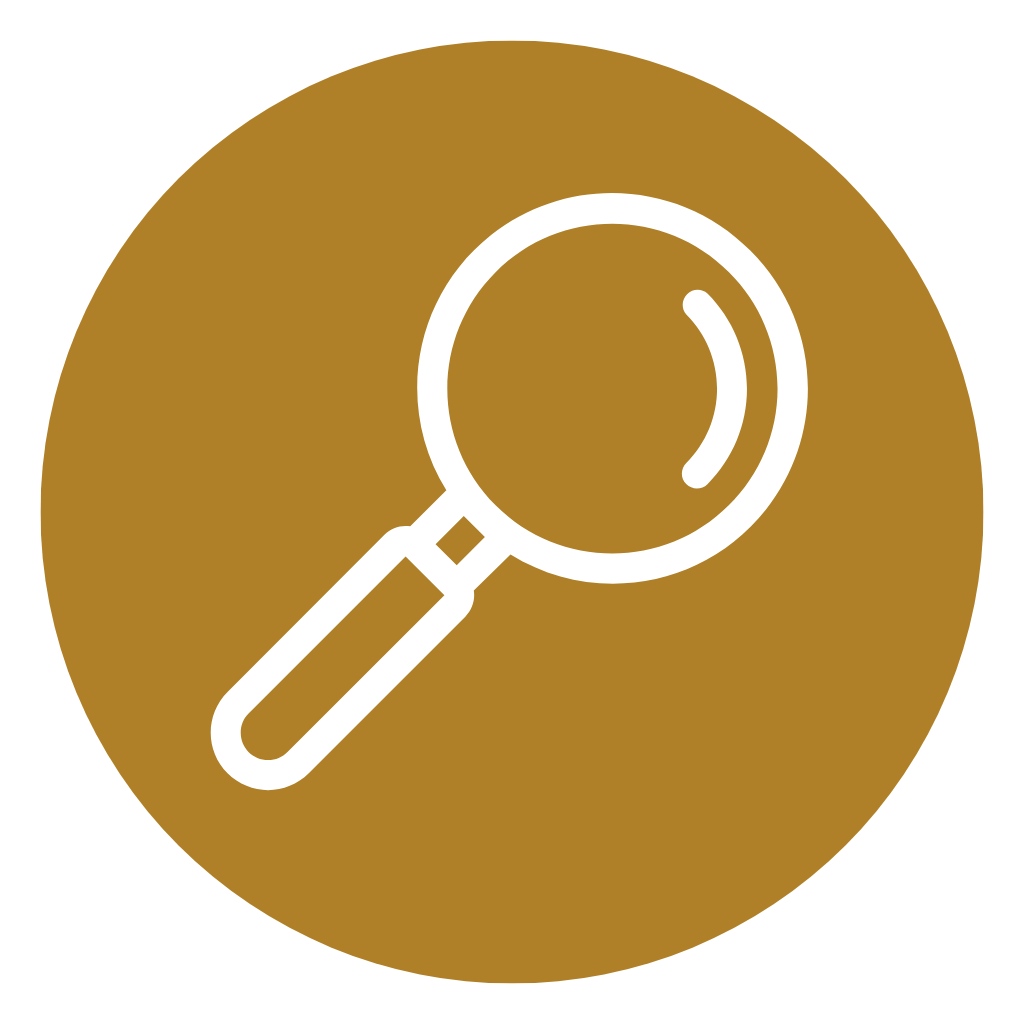 Referral icon with green search icon