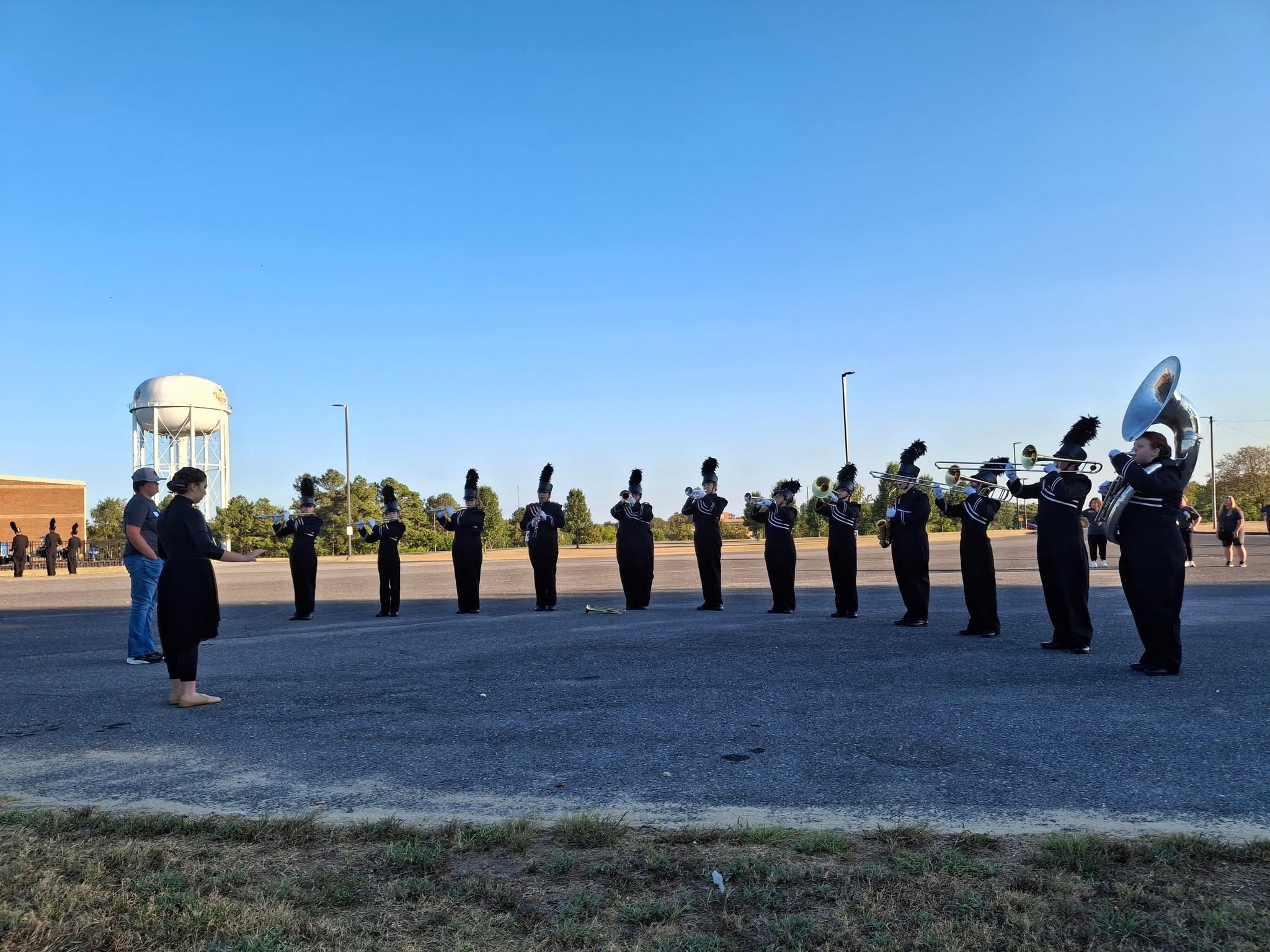 wchs band at competitions and competitio ntheme students in band dressed as band performing