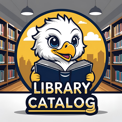 Eagle reading a book