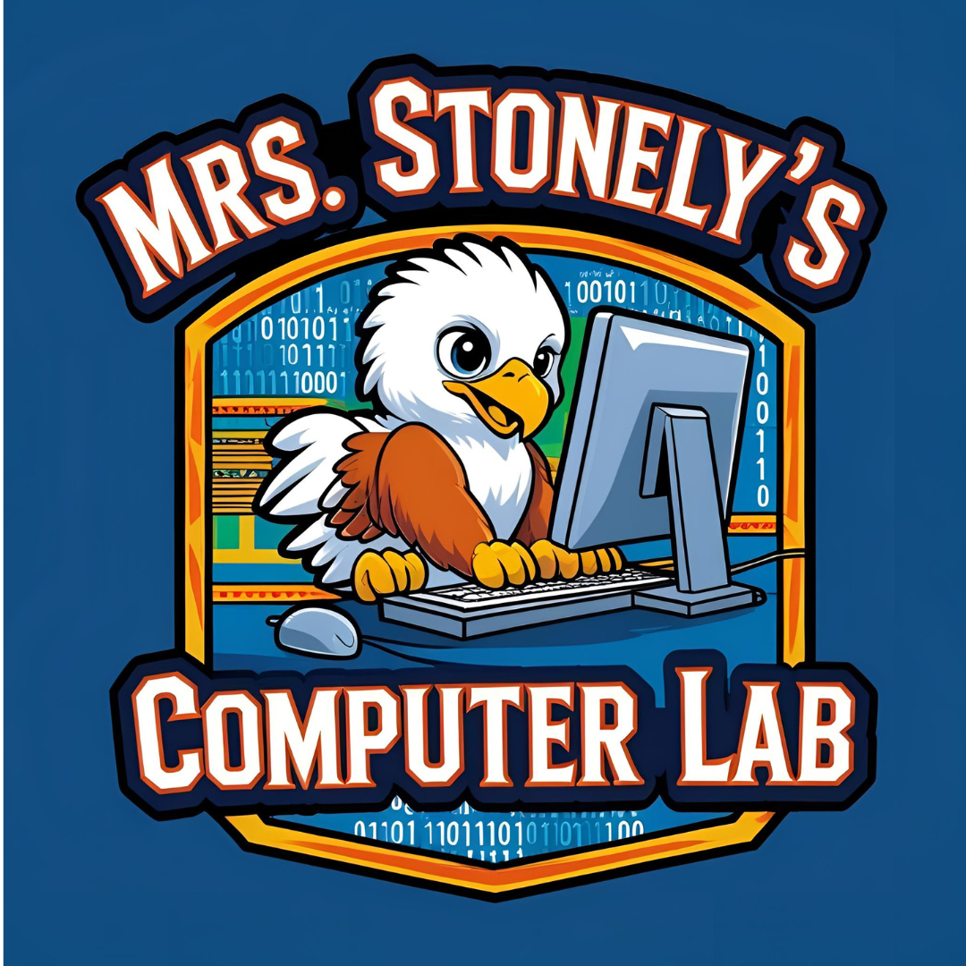 Baby eagle sitting a computer monitor