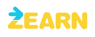 The logo of Zearn, featuring the word 'Zearn' in yellow with a blue arrow pointing to the right.