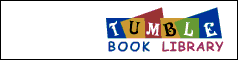 A colorful logo for Tumble Book Library featuring the word 'TUMBLE' in bold, playful letters with a mix of colors, and 'BOOK LIBRARY' in a more traditional font below.