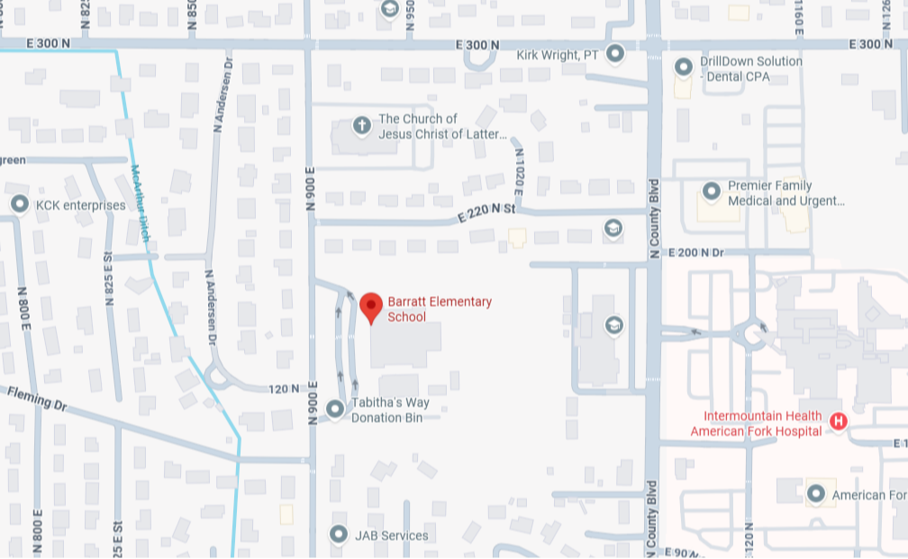 Map with streets