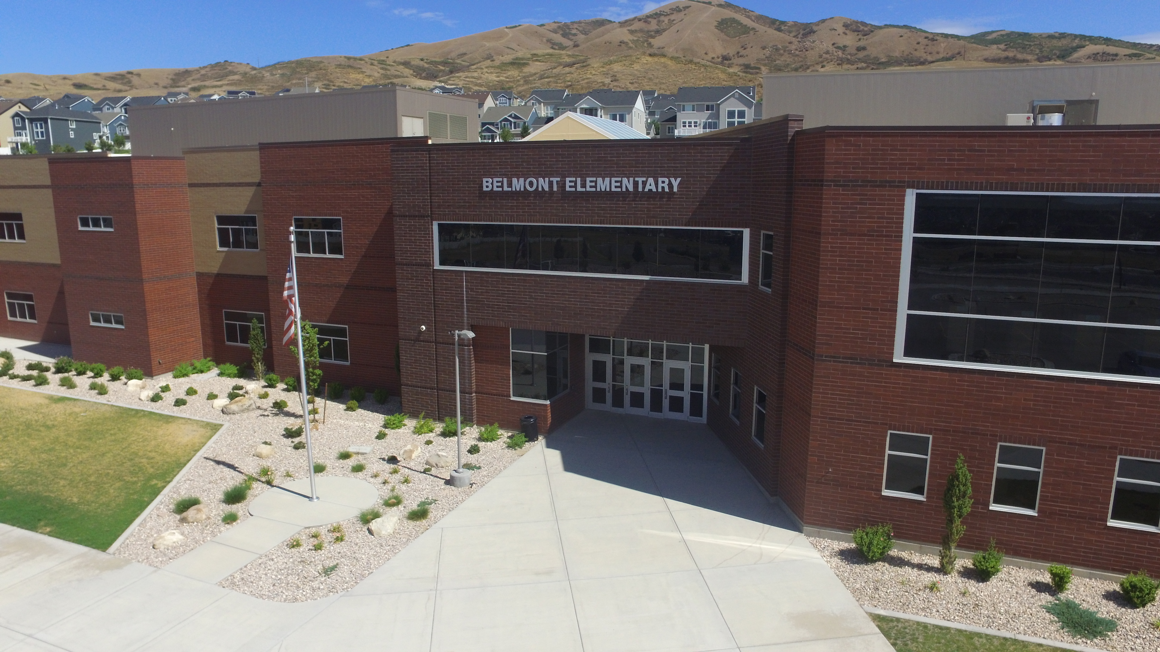 Belmont Elementary front entrance