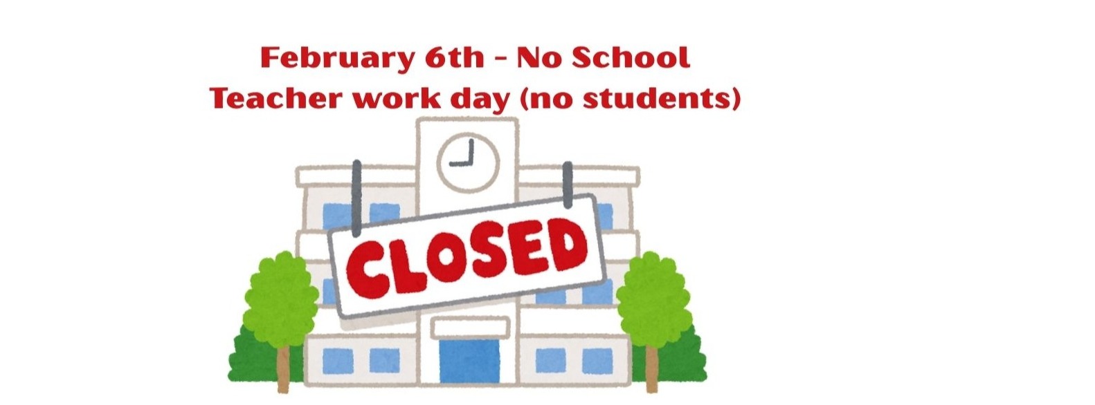 school with a closed sign