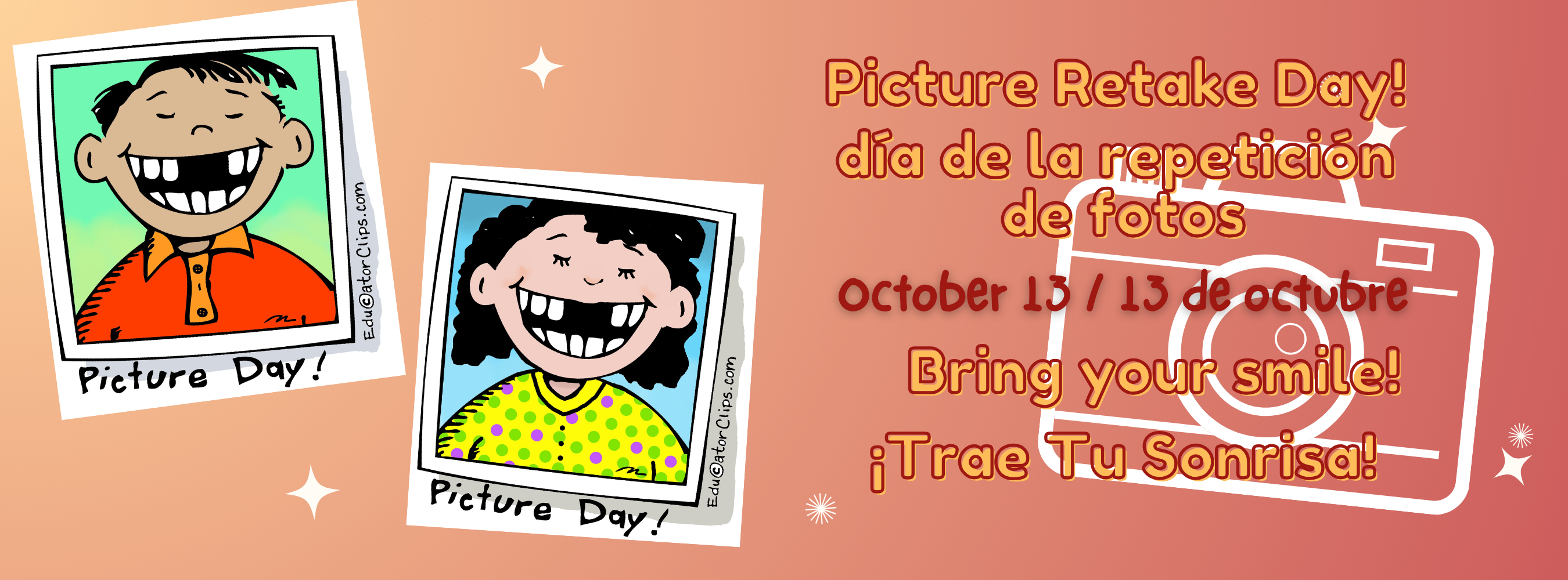 Picture Retakes is on Oct 13th
