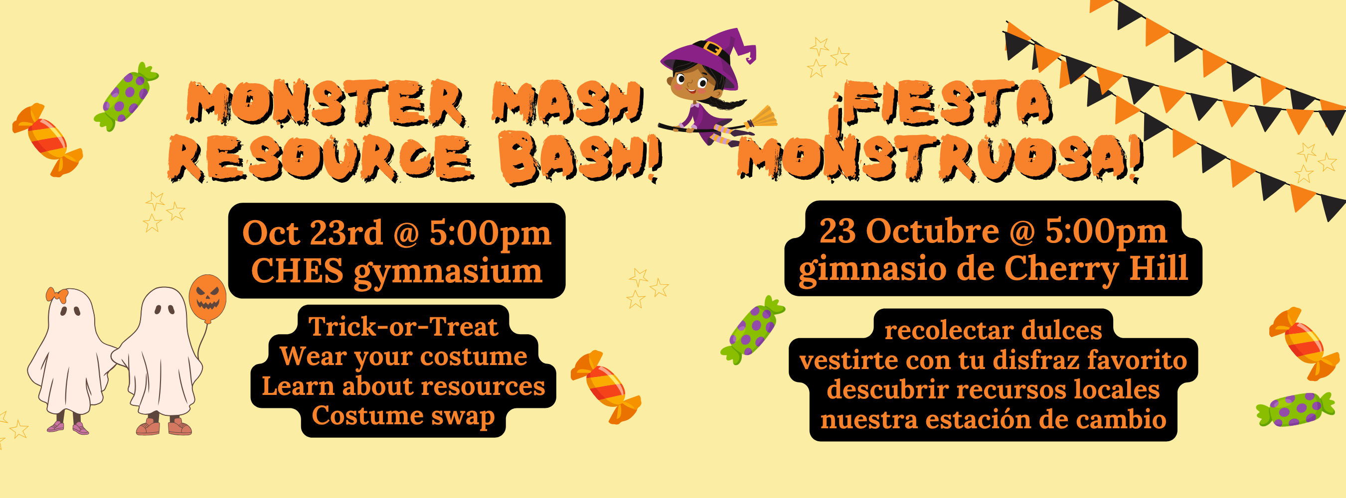 Monster Mash is on Friday, Oct 23rd at 5:00pm