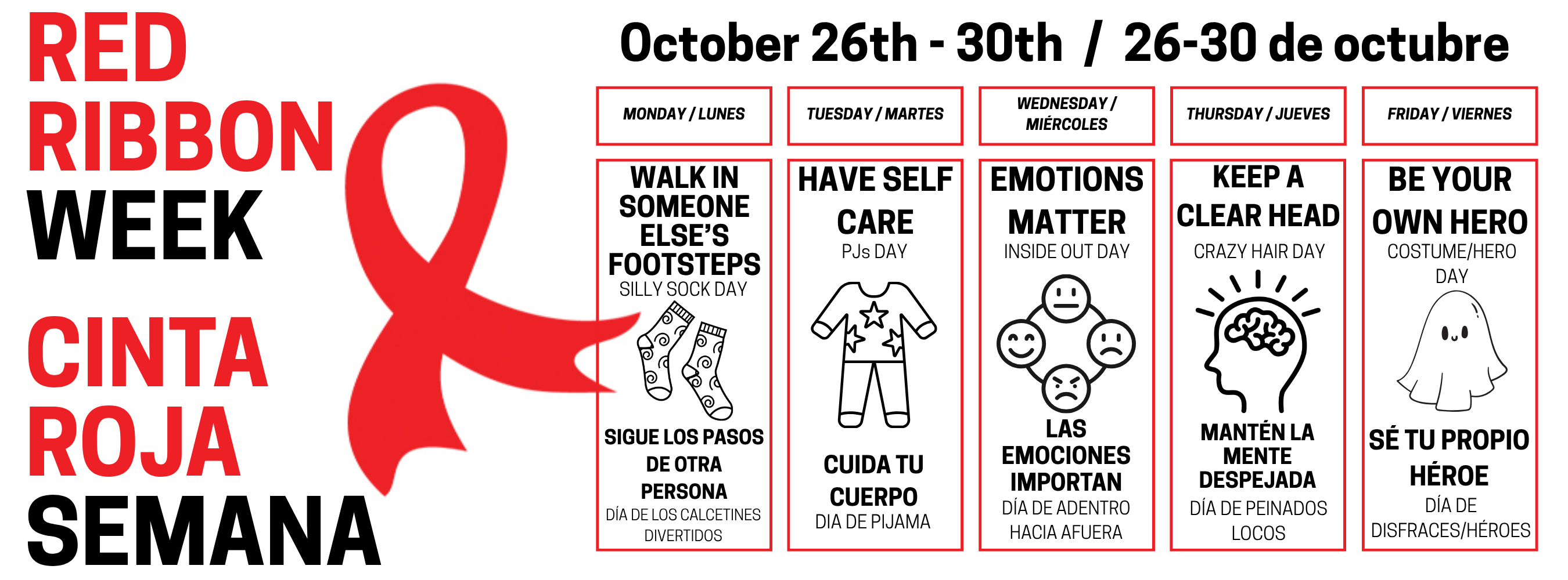 Red Ribbon Week is Oct 26-30