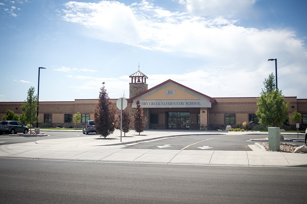 Front View of Dry Creek Elementary School