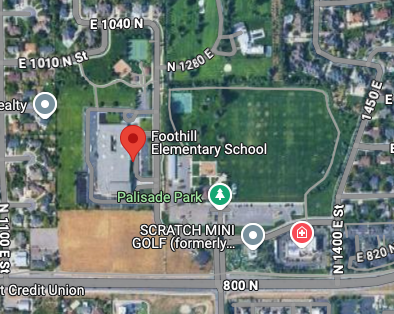 screenshot of Foothill on google maps