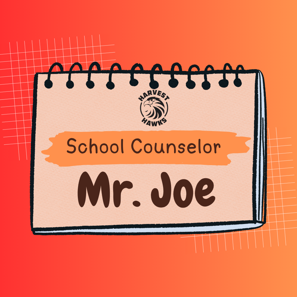 Notepad with text and school logo