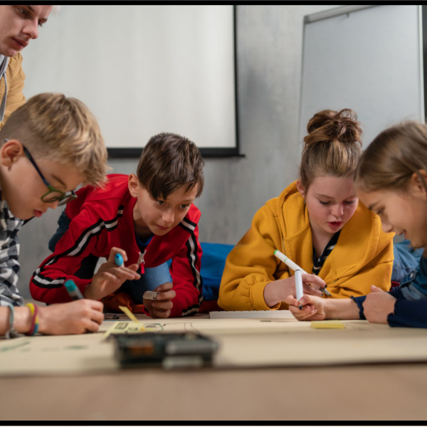 Kids collaborating
