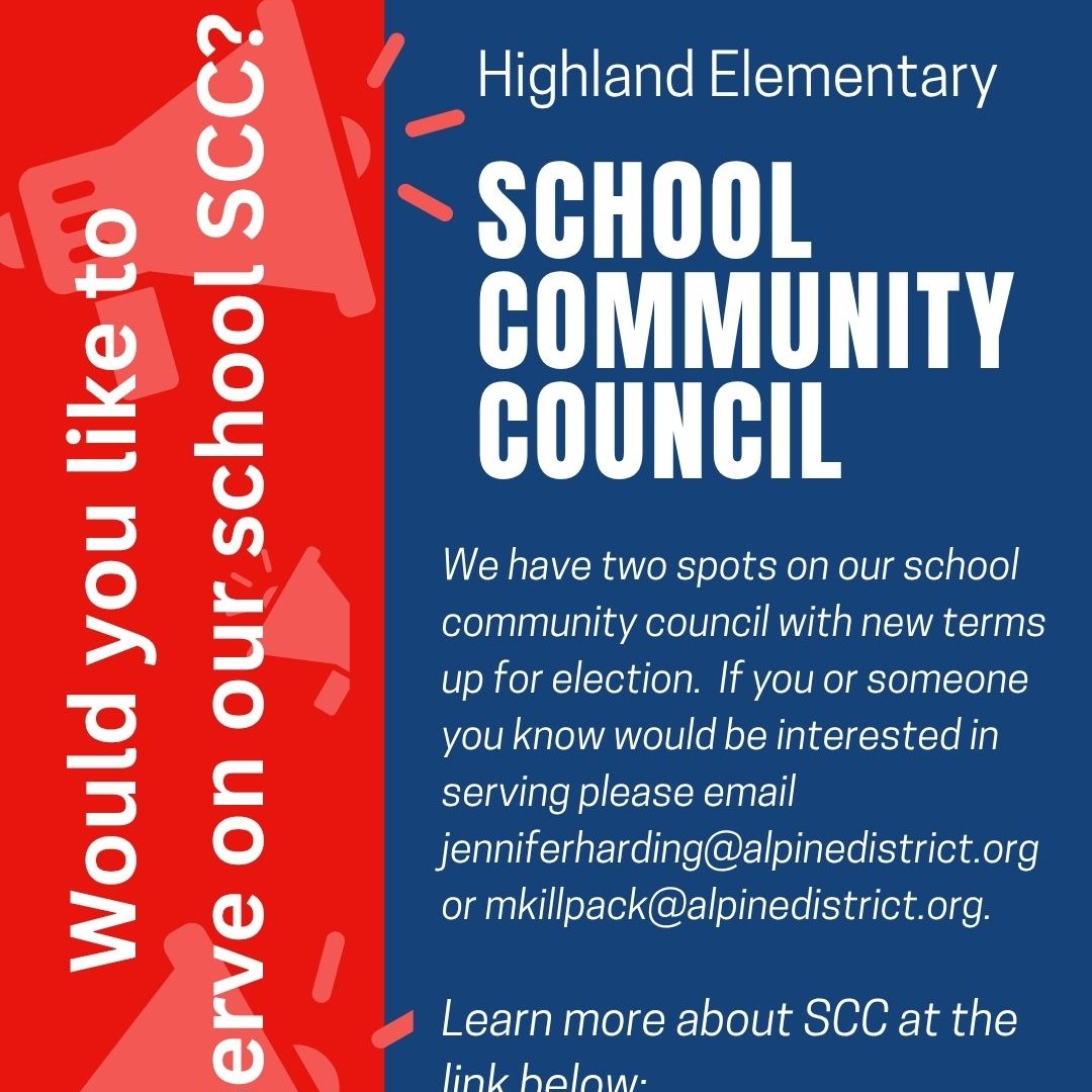 Red and Blue Background with SCC Nomination information