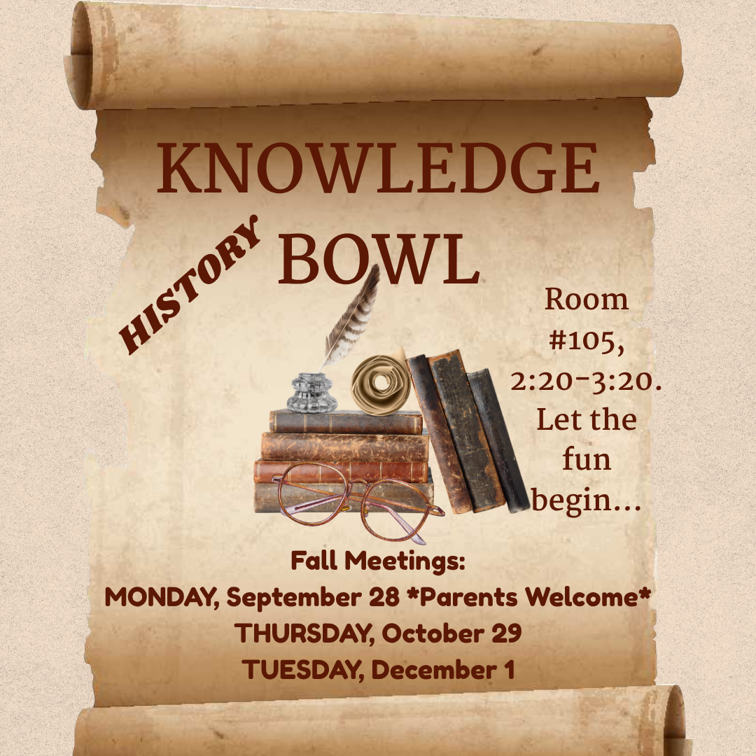 Parchment scroll, stacked books, glasses, quill pen, knowledge bowl