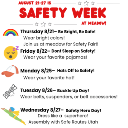 Safety Week At Meadow