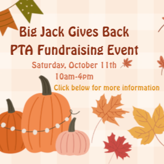 PTA Fundraising Event with pumpkins and leaves