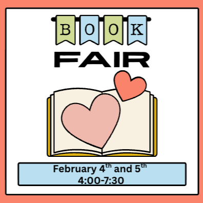 Book Fair with hearts