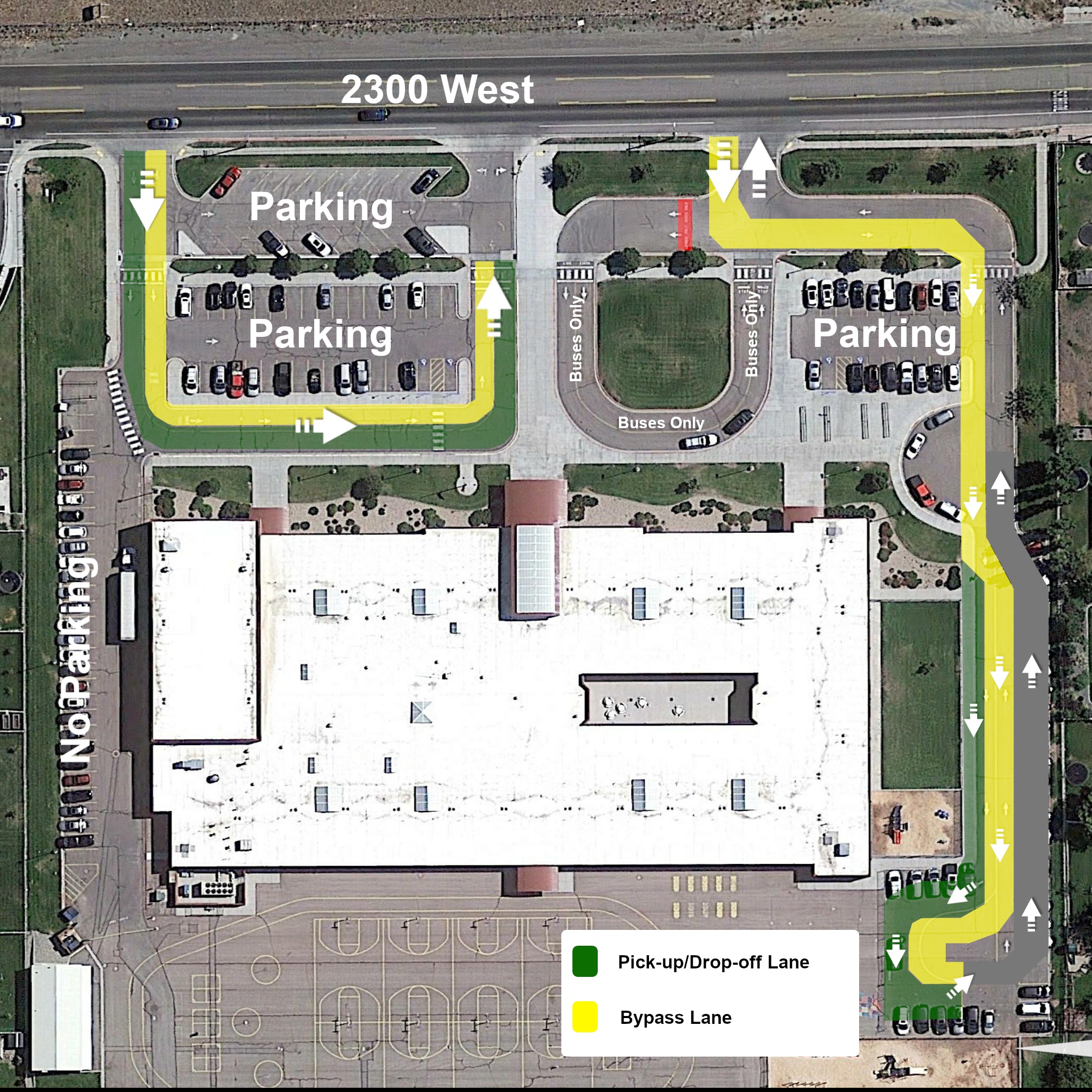 pick up drop off map