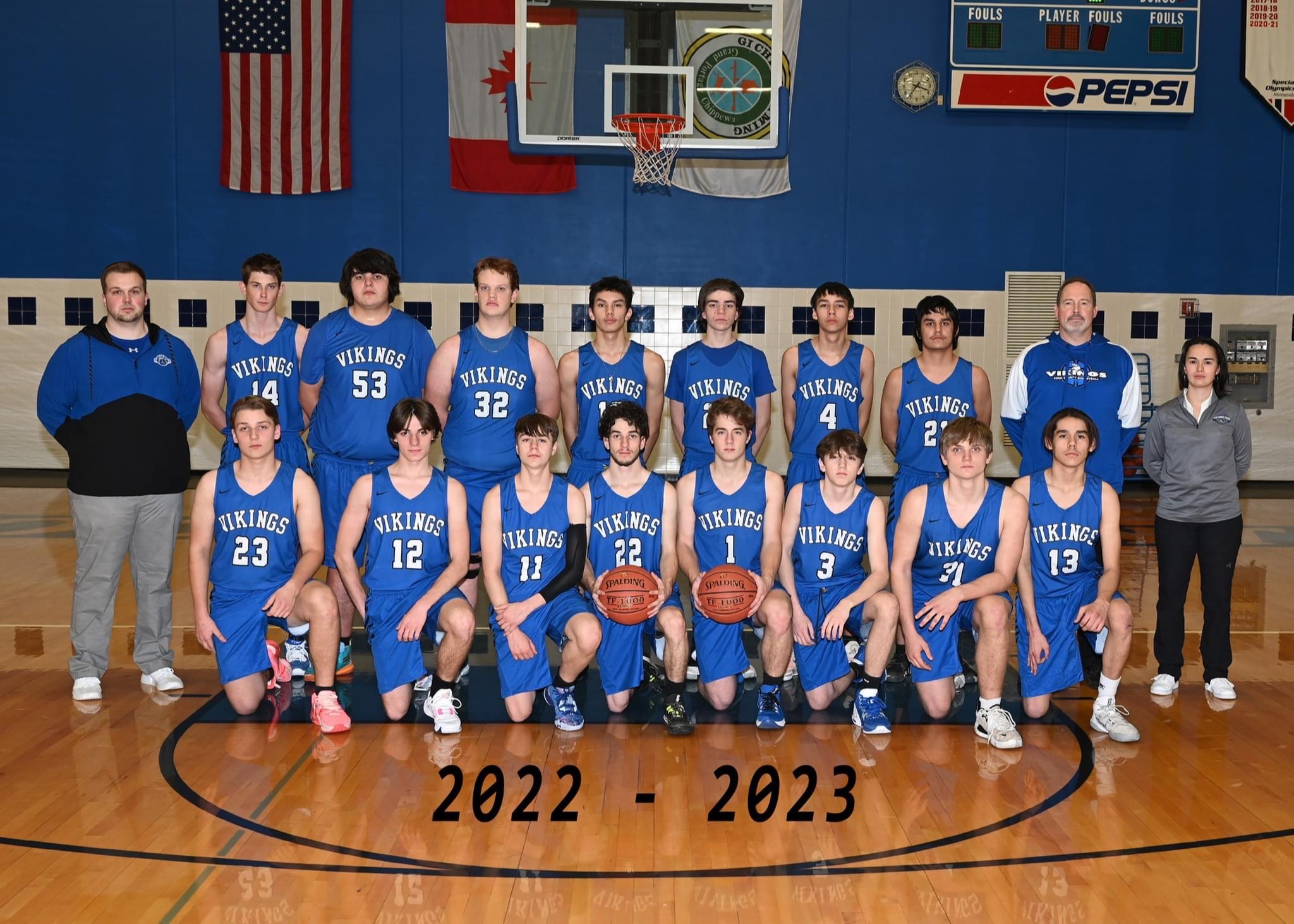 Varsity Boys Basketball Team 2022-2023